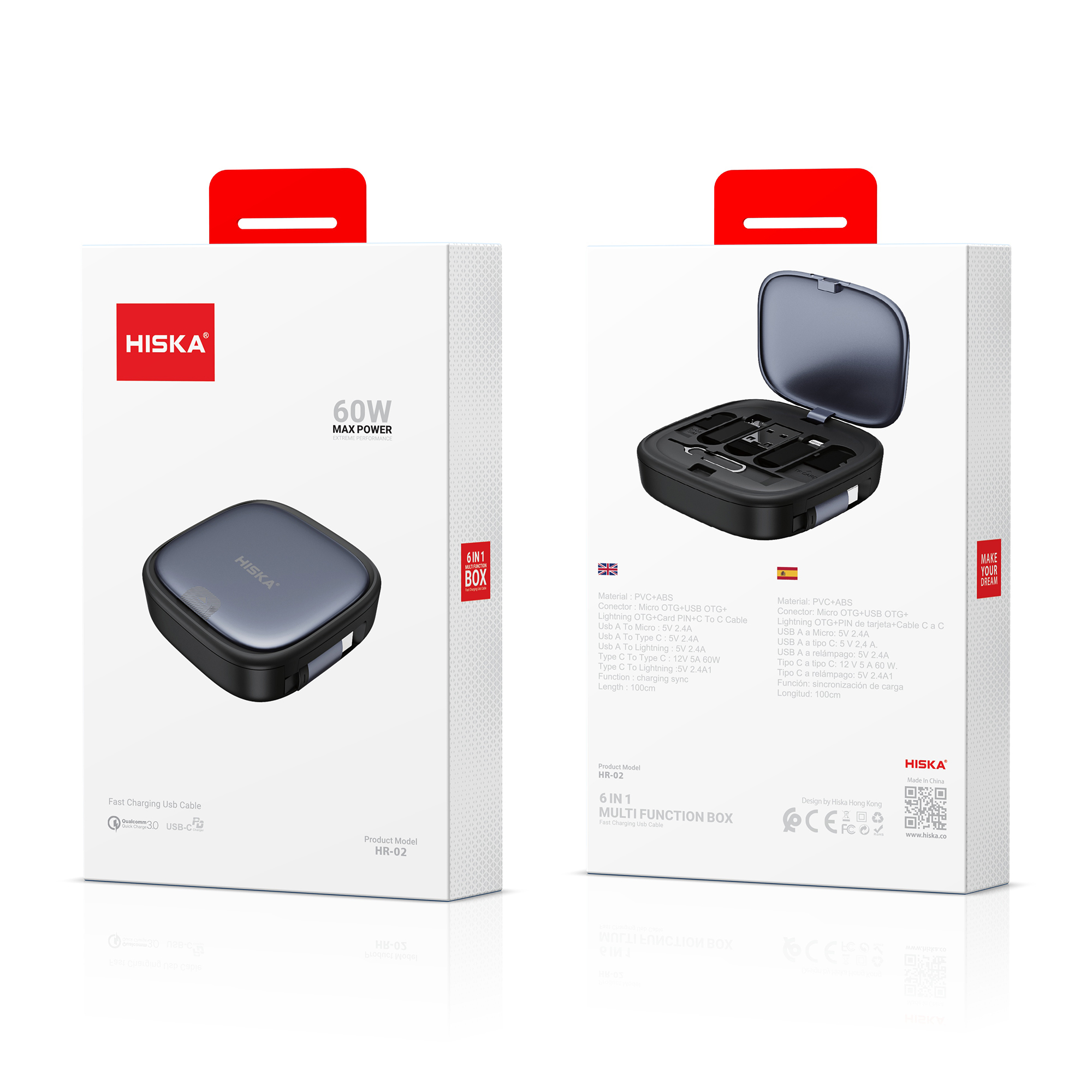 مبدل 6in1 هیسکا مدل HR-02 - Image 2